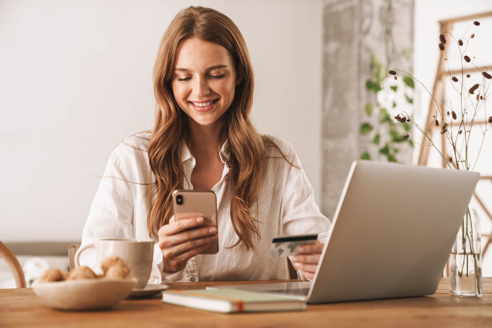 woman opening checking account on mobile phone woman opening checking account on mobile phone
